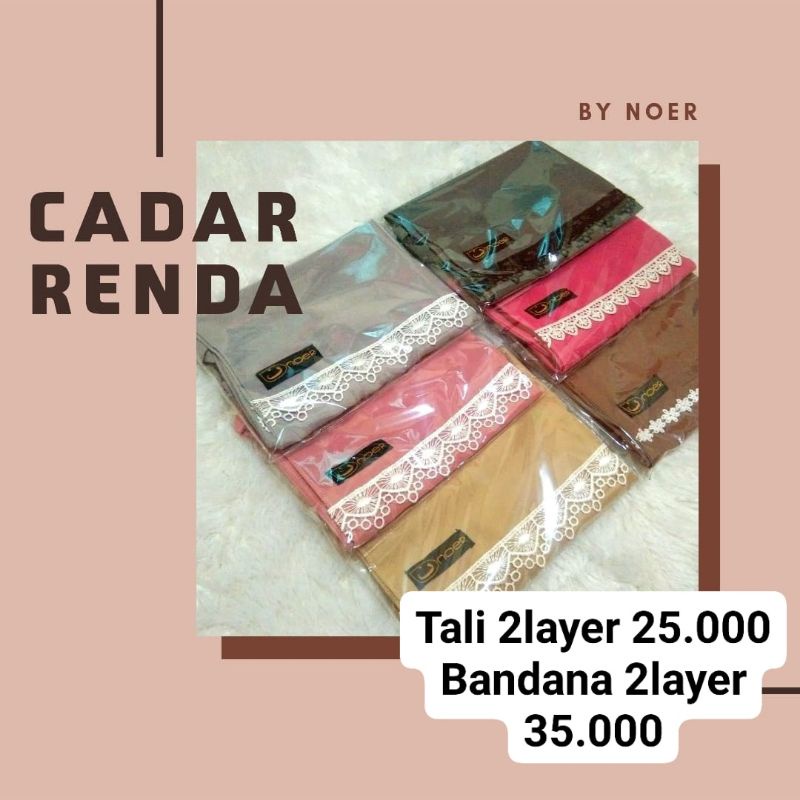 Cadar Tali Renda /Cadar Tali / cadar renda