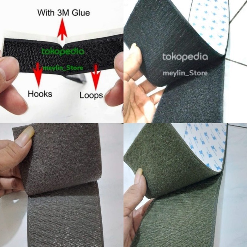 velcro tape 2,5cm/3cm/5cm/10cm adhedive 3M