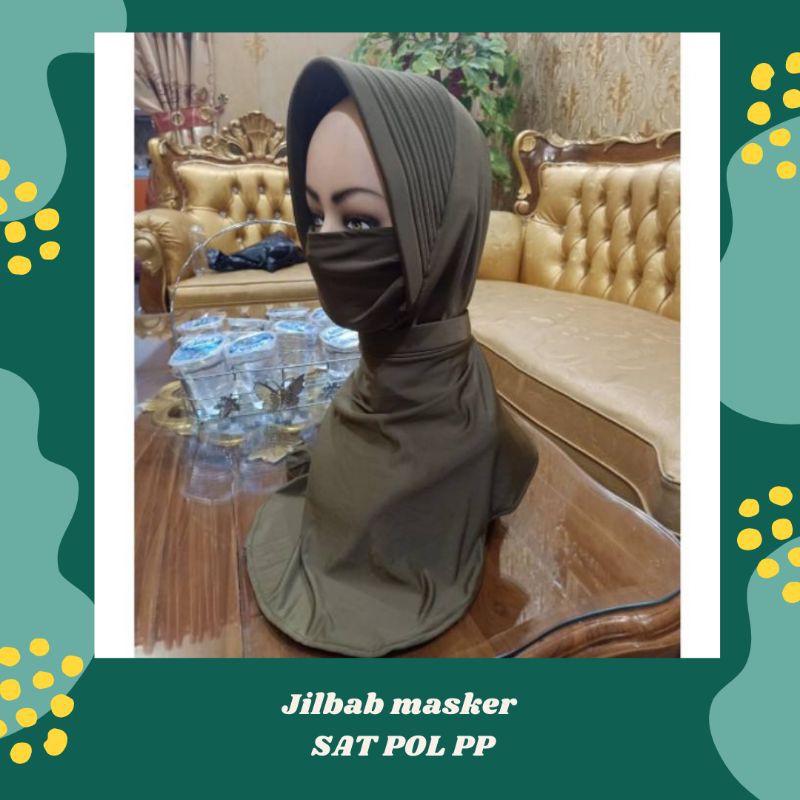 Jilbab Masker  Sat Pol PP