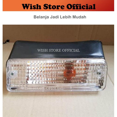 Lampu Bumper Bemper Lamp Sein Rating Kijang Super / Grand 1992 1993 1994 1995 1996 Kristal Putih 1 S