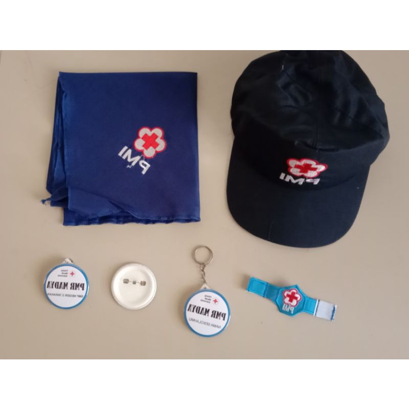 

Paket hemat madya / slayer, topi, ring slayer, gantungan kunci dan Pin