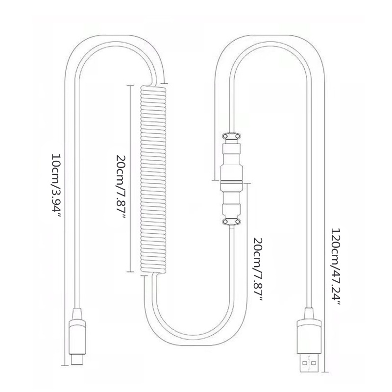 Btsg Keyboard Mekanik Gaming Aviation Lepas Pasang Coiled Type-C Aviator Connectotor