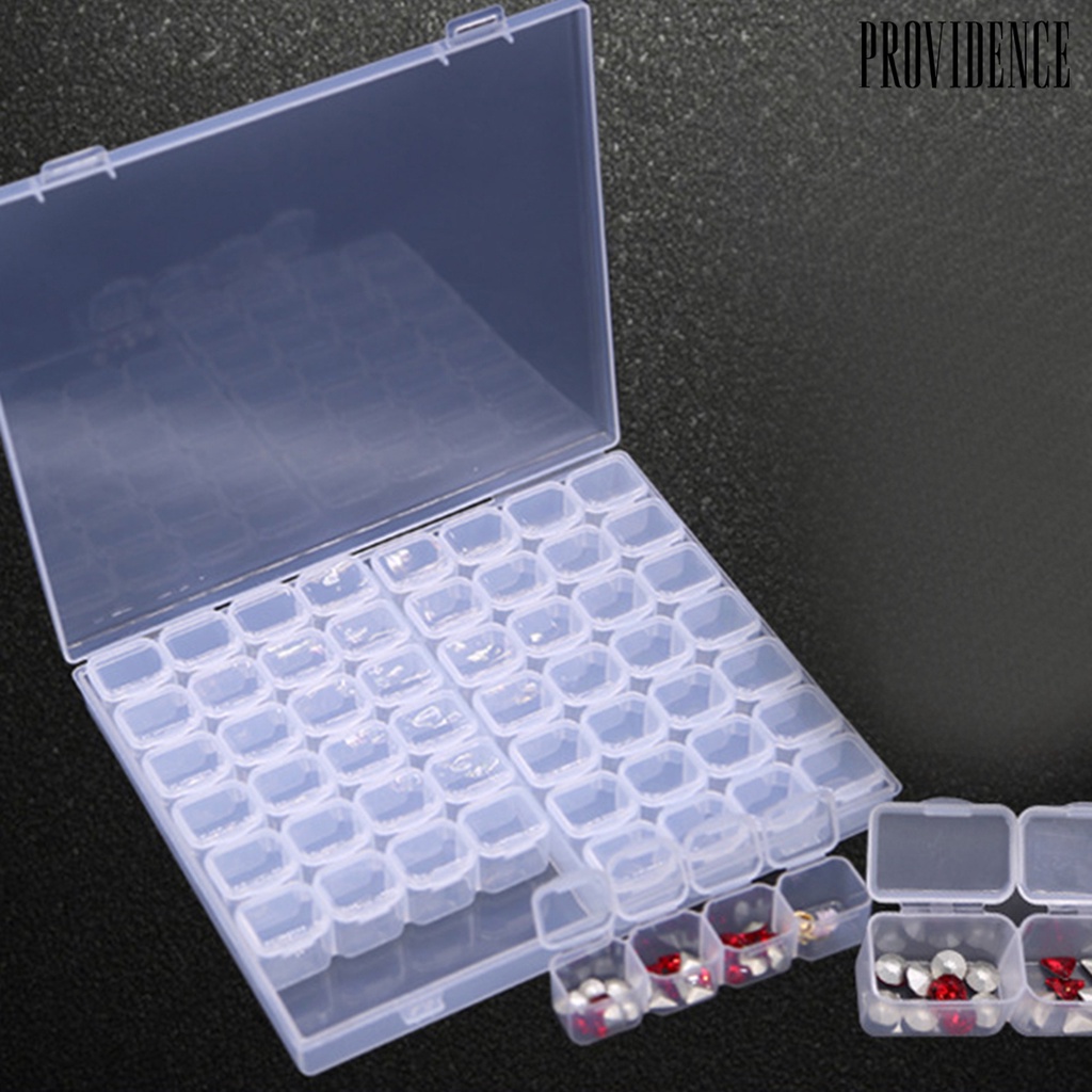 Providence Nail Art Storage Box 56 Grid with Lid High Quality PP Practical Nail Art Storage Case for Home