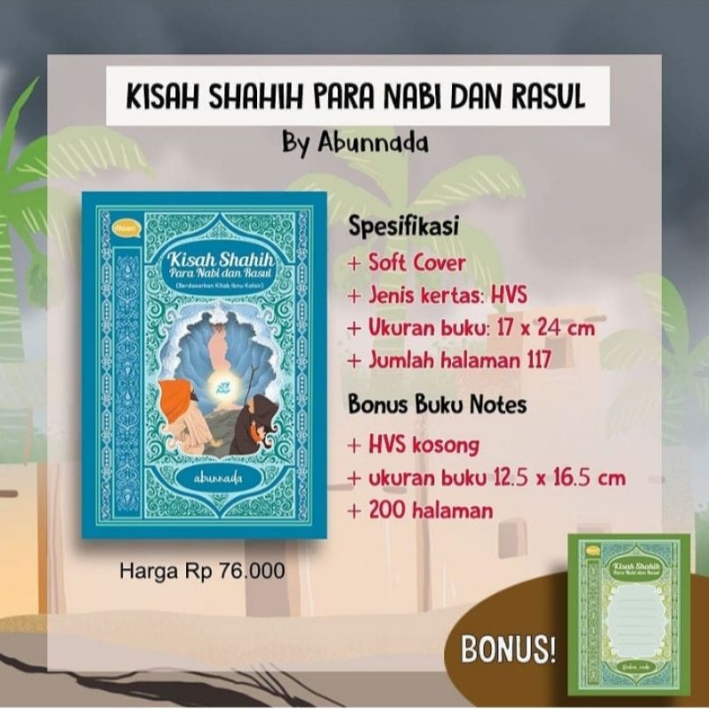 Kisah Shahih Para Nabi dan Rasul. (Ahlan)