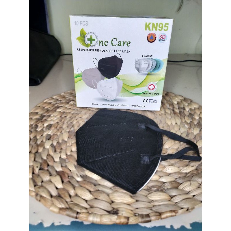 one care KN95 hitam 5ply 1 pcs