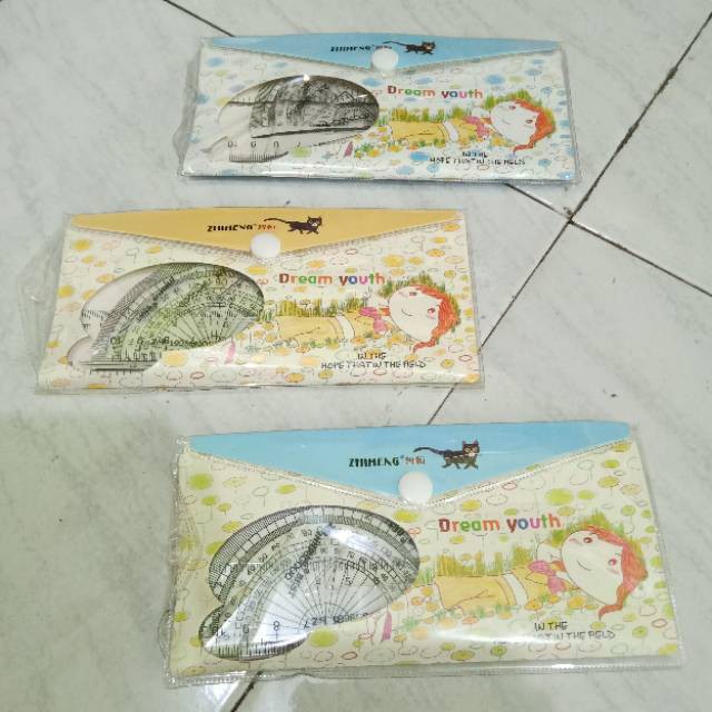 

Penggaris Set Lucu Murah 4 in 1 (Acb Berkah Stationery)