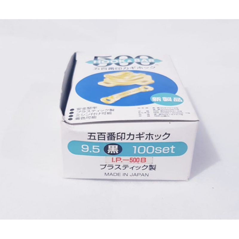 Kancing Hak Plastik Japan Isi 100pc Per Box