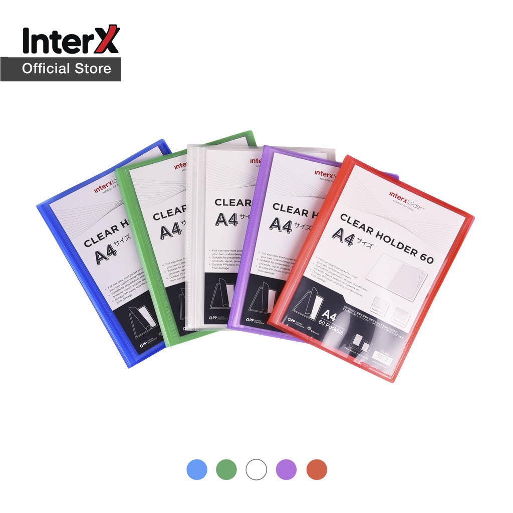

InterX Clear Holder A4 60 Pc
