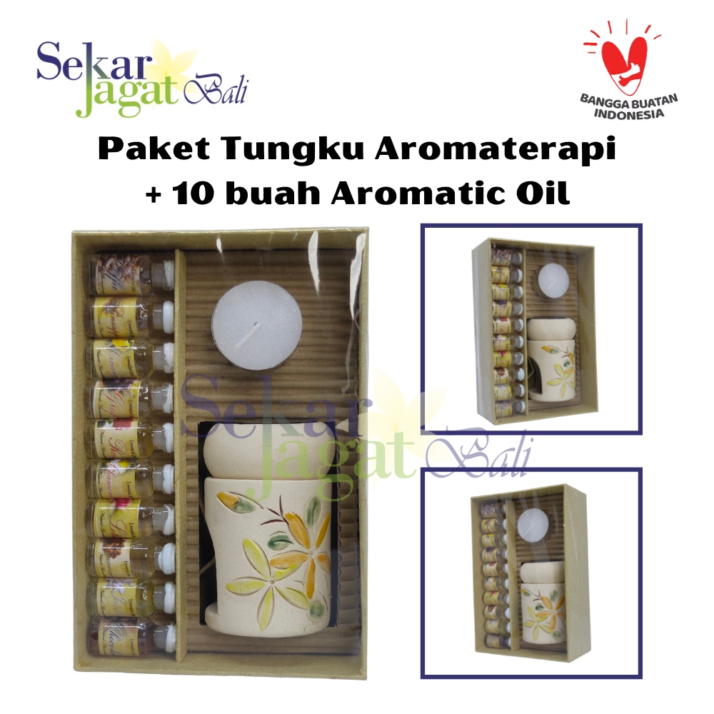 Tungku Aromaterapi | Tungku Aromatherapy Paket Super Lengkap