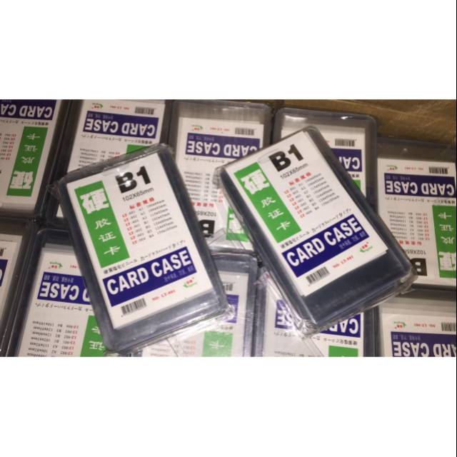 

CARD CASE B1 TEGAK / KARTU ID CARD HOLDER B1 POTRAIT TEGAK TEBAL - Dijual eceran