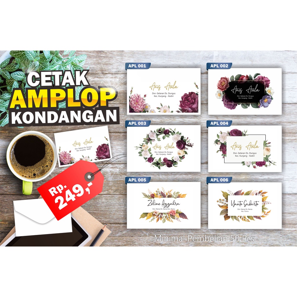 

Amplop Kondangan / Amplop Hajatan / Amplop custom nama dan alamat / amplop kondangan custom nama