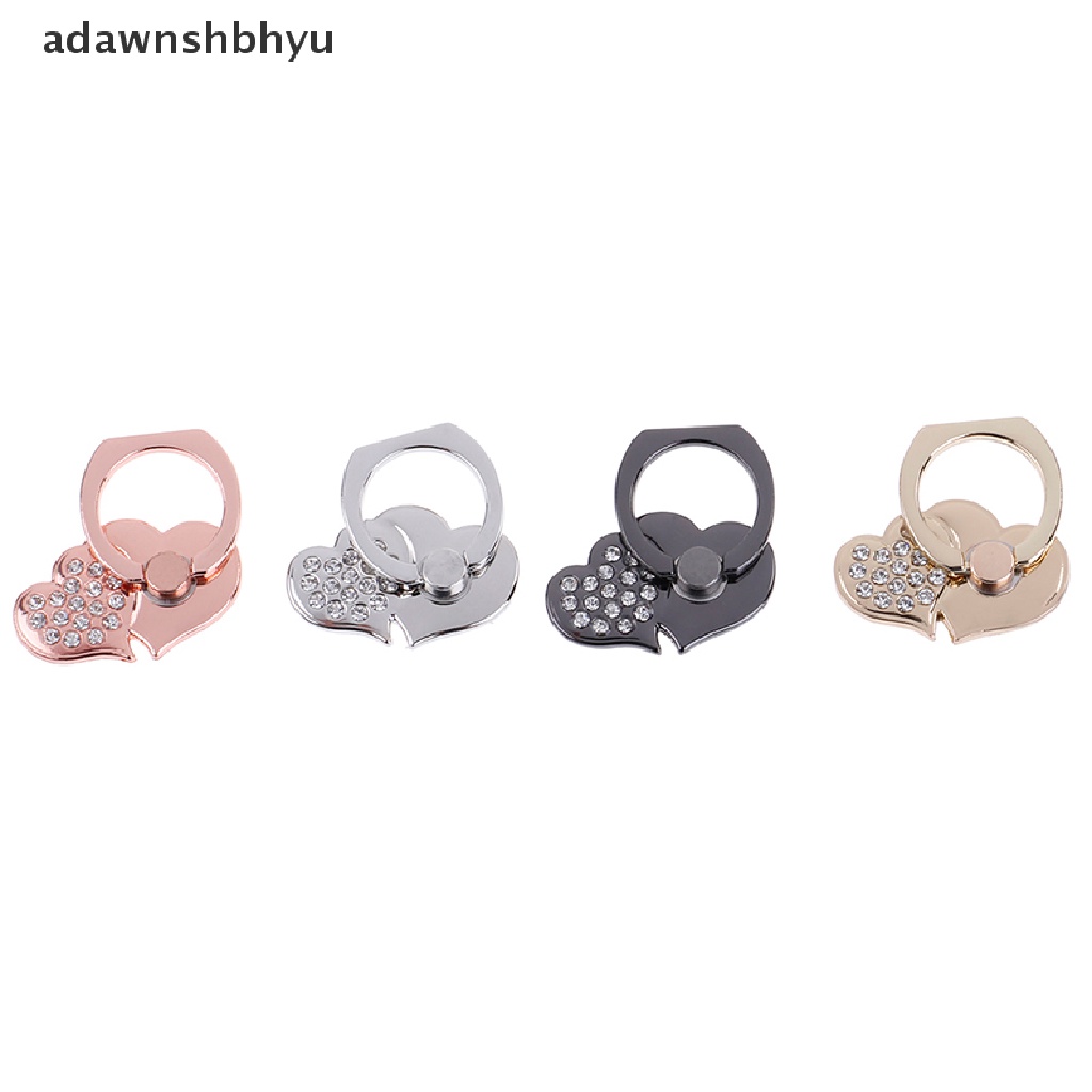 Adawnshbhyu Heart grip ring stand holder Untuk Semua Handphone Hp tablet 360jari