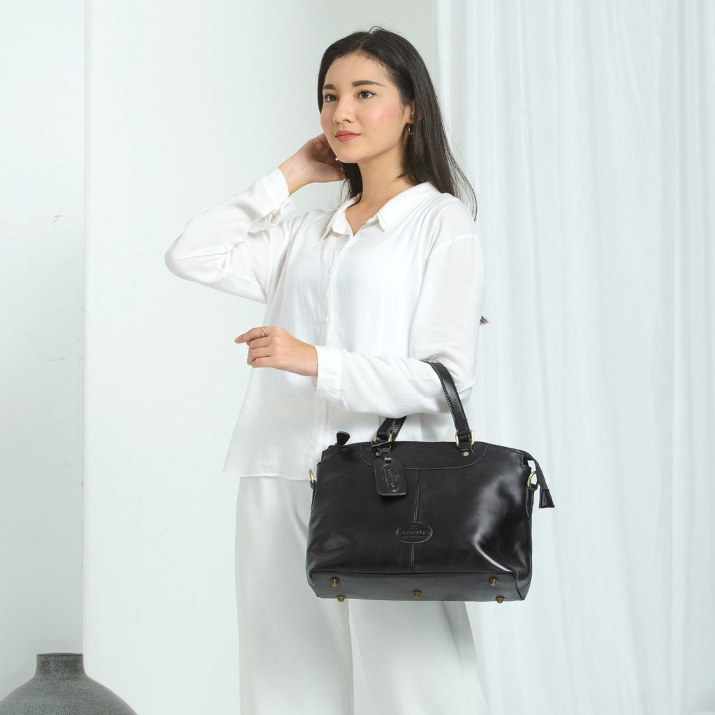 NEW !! TAS WANITA SELEMPANG DAN JIJNJING FELICIA BAHAN KULIT SAPI  PULL UP - GRATIS GRAVIR NAMA DI GANTUNGAN TAS