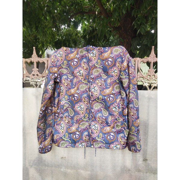 Jaket pretty green Paisley