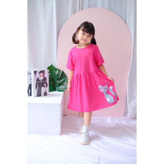 DRESS JELITA Lucuna Dress print anak katun size 1-5th