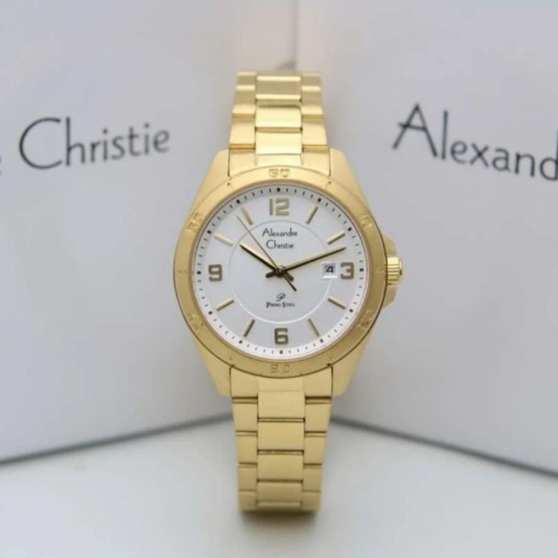 Jam Tangan Alexander Christie Wanita Gold ac1016