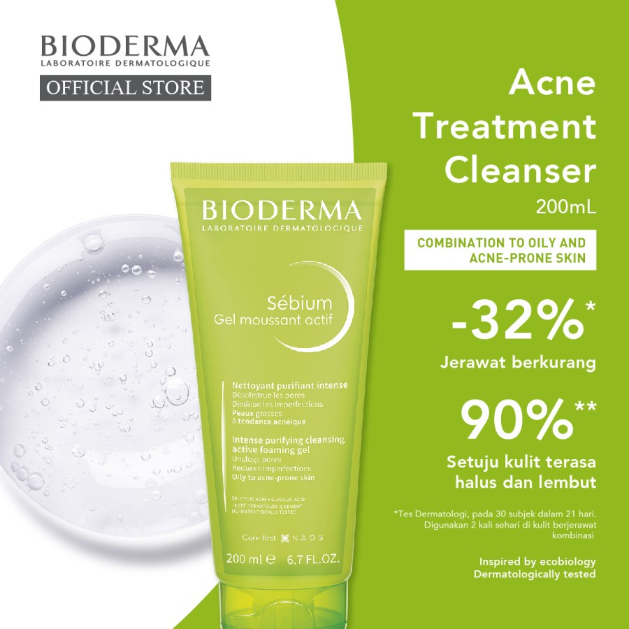 Bioderma Sebium Gel Moussant Actif 200 ml