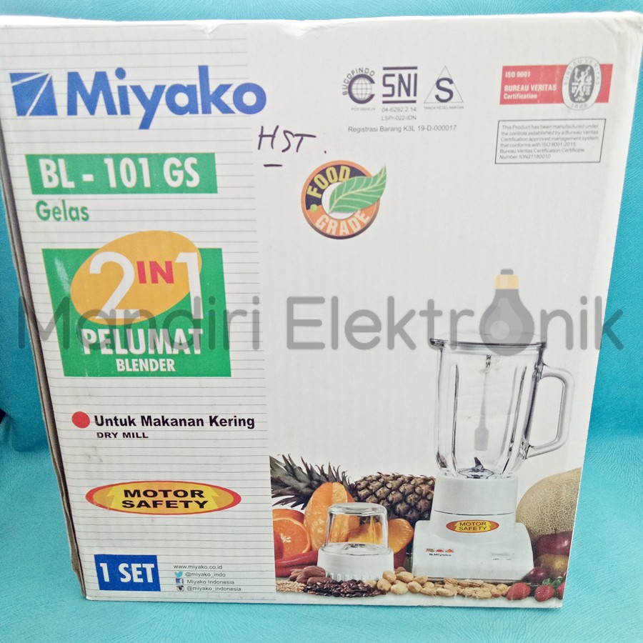 Miyako Blender BL 101GS blender 2in1 Garansi Resmi