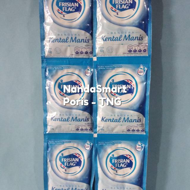 

Susu bendera kental manis perrenteng isi 6 sachet