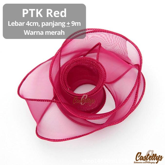 

:0:0:0] Pita Kain Kaca Organza PTK untuk Kotak Kue Bunga Bag Kado Hampers dll