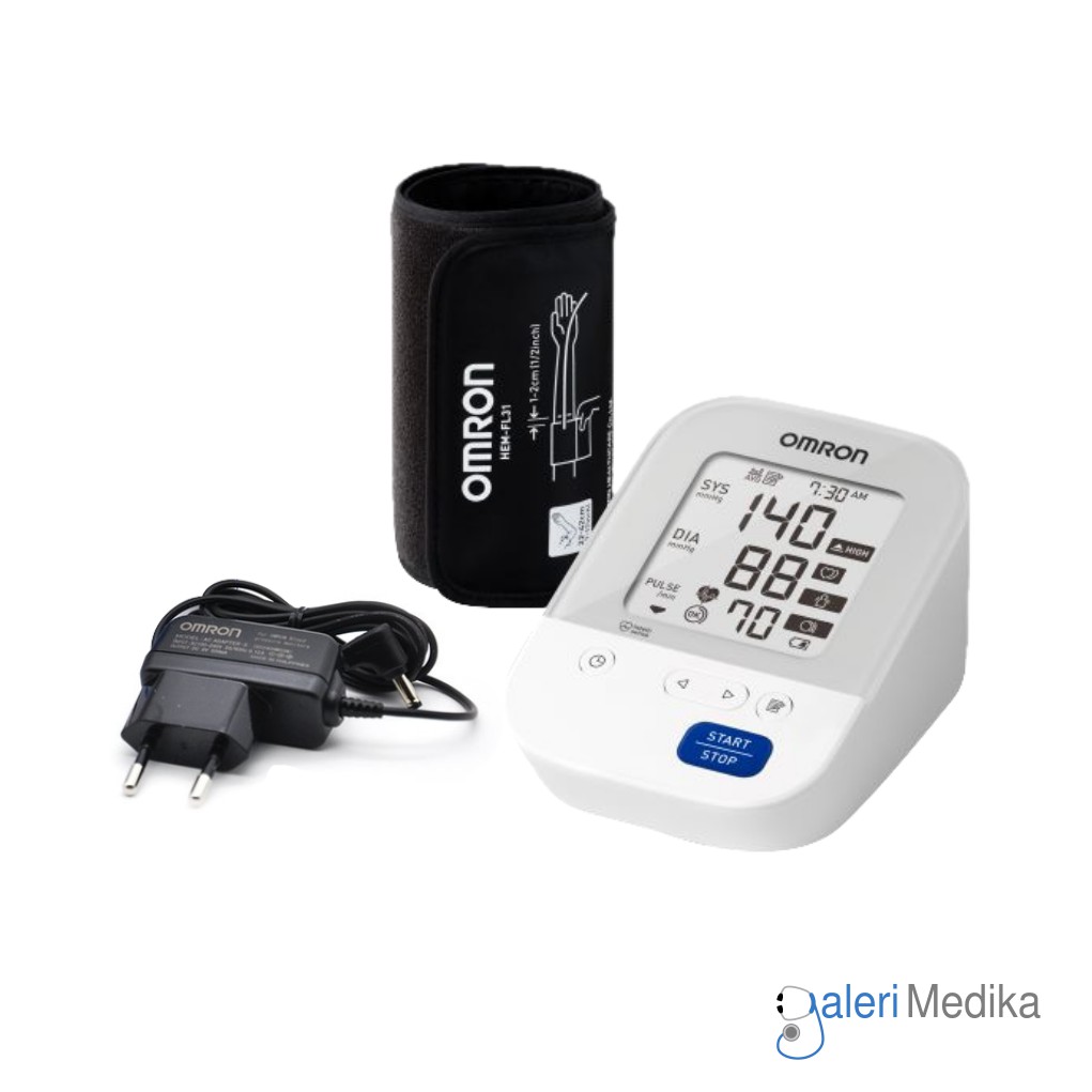 Omron HEM-7156 Tensimeter Digital Lengan Deluxe + Adaptor - Alat Ukur Tekanan Darah