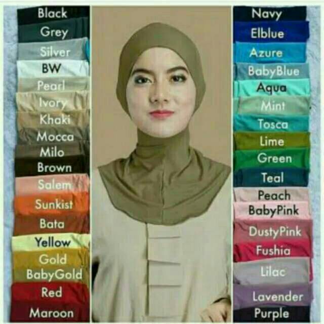 Inner Ninja Tanpa Cemol Daleman Kerudung Indah Menawan Aksesoris Hijab Ciput Wanita Iket Perempuan