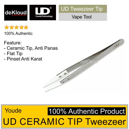 Authentic UD Ceramic Tip Tweezers | pinset tweezer keramik anti panas