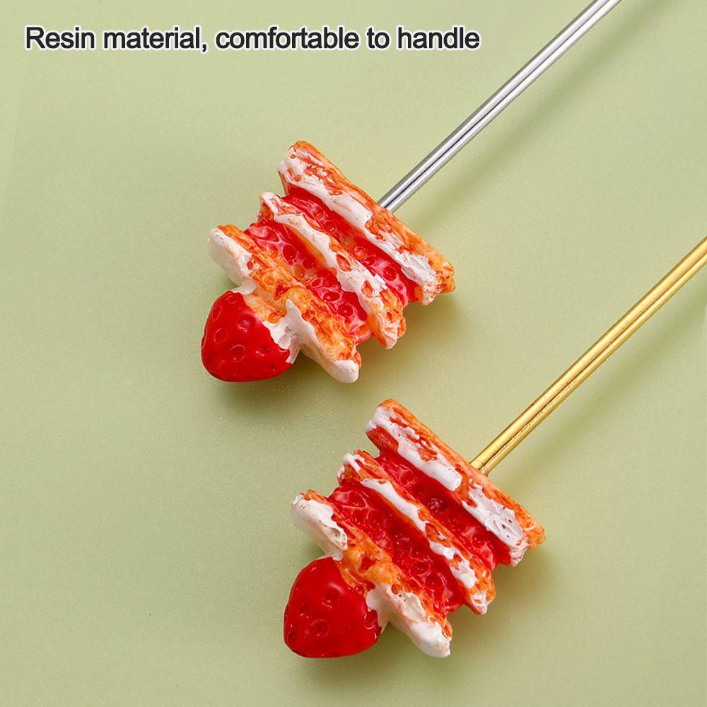Preva Cutlery Set Alat Makan Anak Lucu Kartun Kue Kopi Dessert Teh Ice Cream Stainless Steel