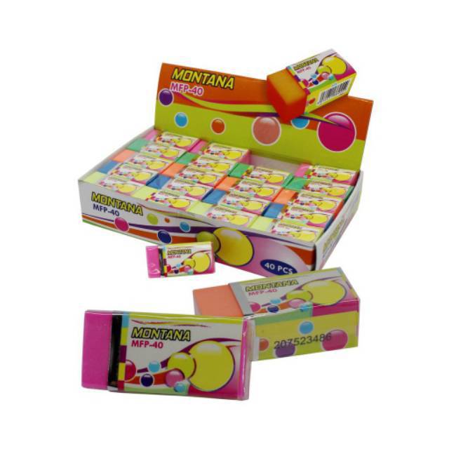 

Penghapus warna warni Fancy stip MONTANA Murah