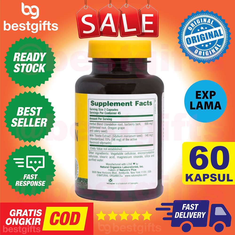 NATURE'S NATURES NATURE PLUS LIV-R-ACTIN VITAMIN LIVER HATI LIV R ACTIN - 60 KAPSUL CAPSULES