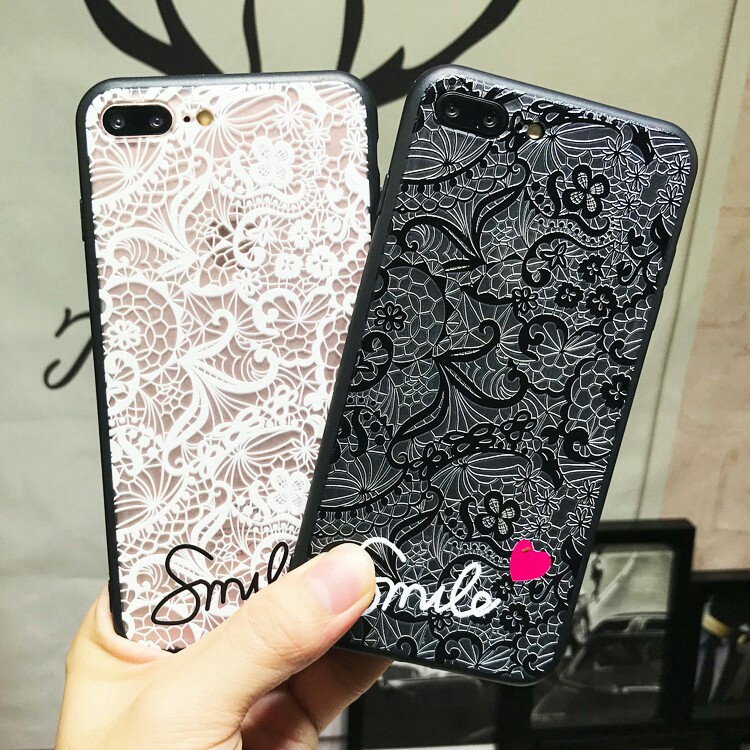 Casing Lucu Case HP Motif Bordir Renda 3D vivo y53 y69 y69 y85 y85 y79