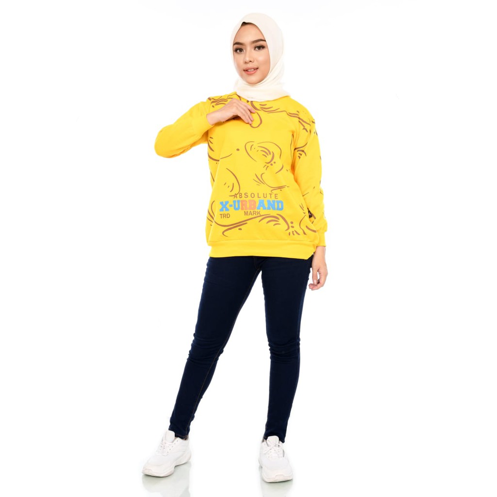 X Urband Sweater Oblong Wanita Syakira Crewneck A147