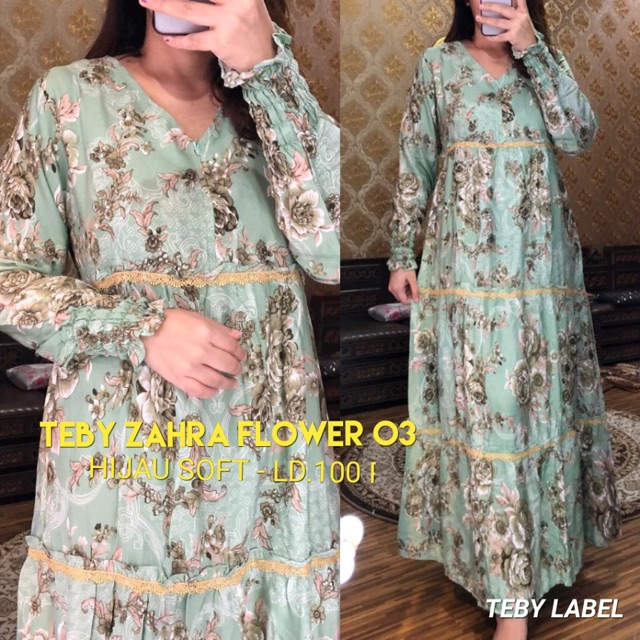 Daster Arab Teby Zahra Flower 03