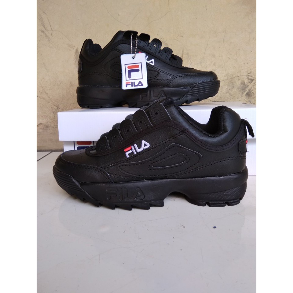 full black fila shoes