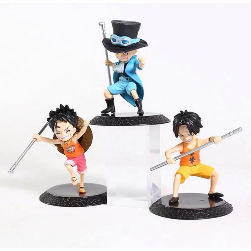 Action Figure Anime One Piece Lutfy Ace Sabo