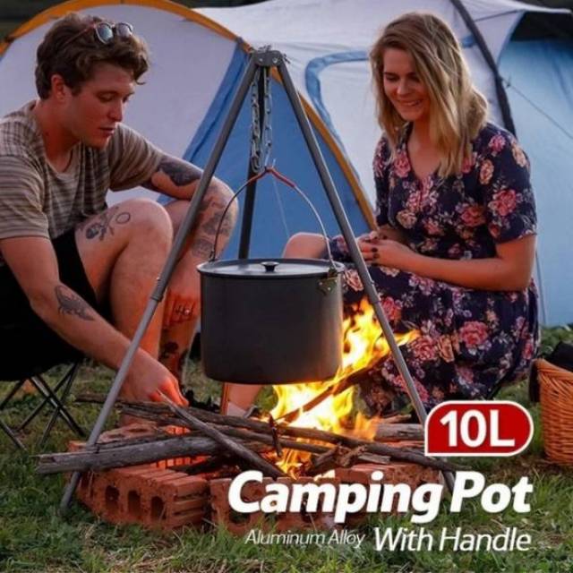 COOKING POT 10L WITH HANDLE NATUREHIKE NH19CJ003