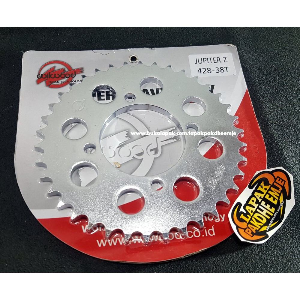 GER 428 38 GEAR BELAKANG 428 38 JUPITER Z RXZ RX KING JUPITER MX NJMX FIZR WILLWOOD ORIGIN