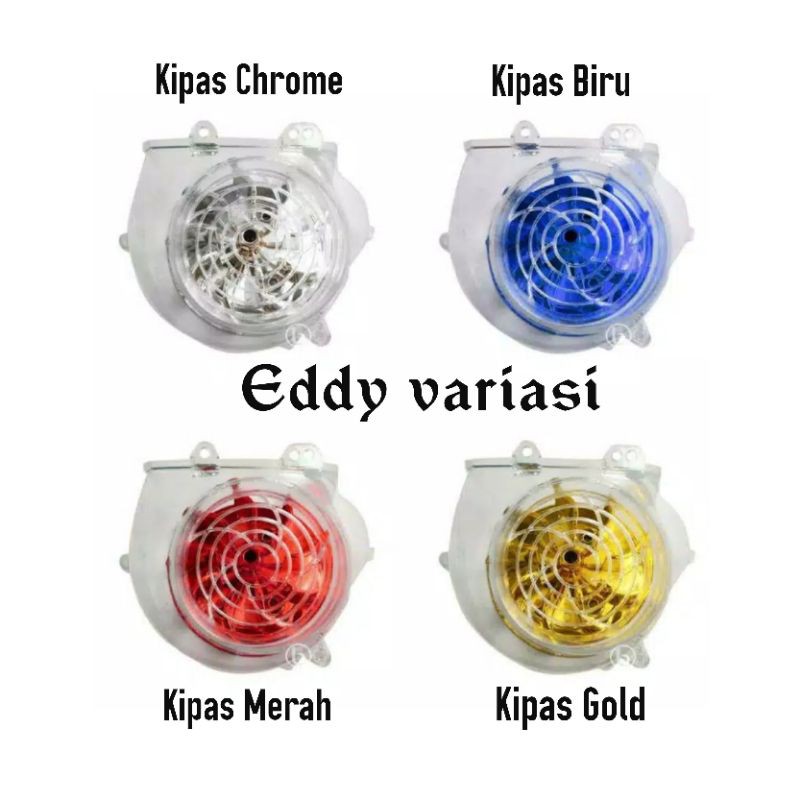 Cover Tutup Kipas Transparan Plus Kipas Variasi Beat Karbu Scoopy Karbu
