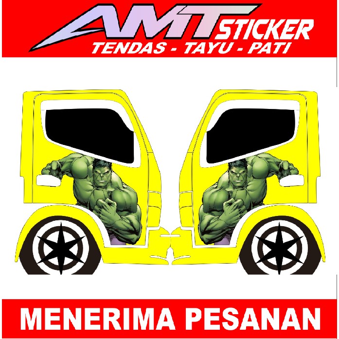 [Terlaris] Stiker Decal/Cutting Pintu Samping Truk Stiker Pintu Mobil Stiker Variasi Truk Mobil