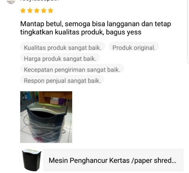 Mesin Penghancur Kertas /paper shredder GEMET 1000S