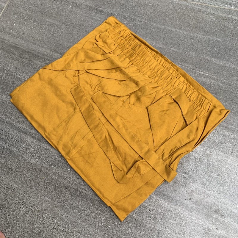 Celana Kulot Rayon Crincle Crinkle Airflow Panjang Wanita Premium Highwaist Loose Cullote Pants Homewear Jumbo Terbaru Kekinian-RAYON MUSTRAD