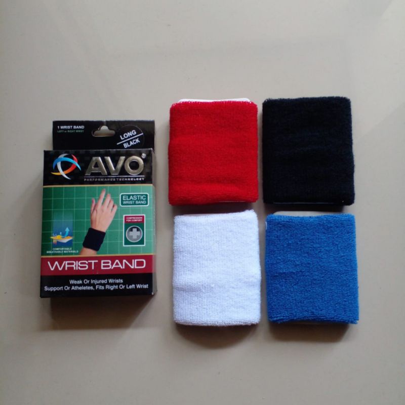 Wristband Wrist Band Avo Deker Pergelangan Tangan Original Sepak Bola Futsal Badminton Volly Olahrag