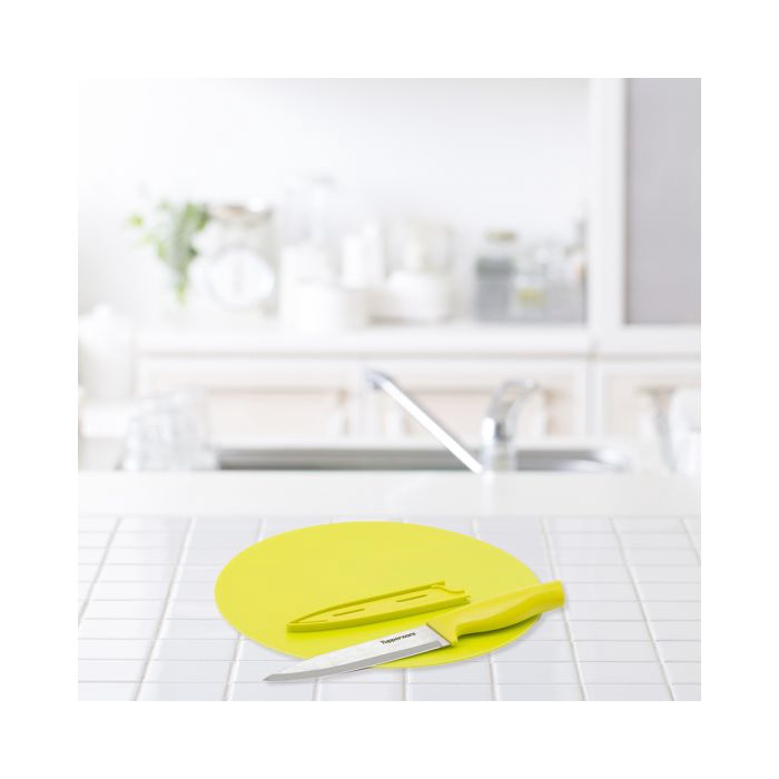 PAKET CUTTING BOARD & KITCHEN KNIFE | Tupperware | Alat Masak