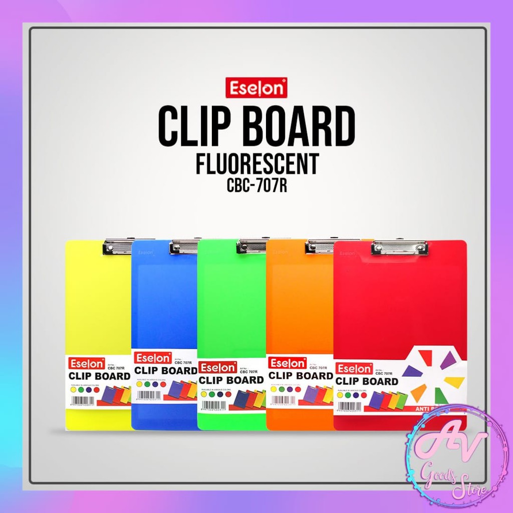 

Clipboard FLURESNCENT ANTIPECAH Eselon / clipboard / papan jalan alas ujian / papan dada