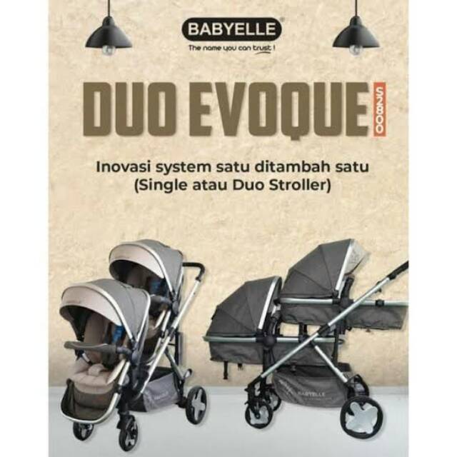 Stroller twin babyelle duo evoque