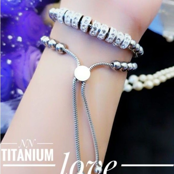 Titanium gelang wanita cb43