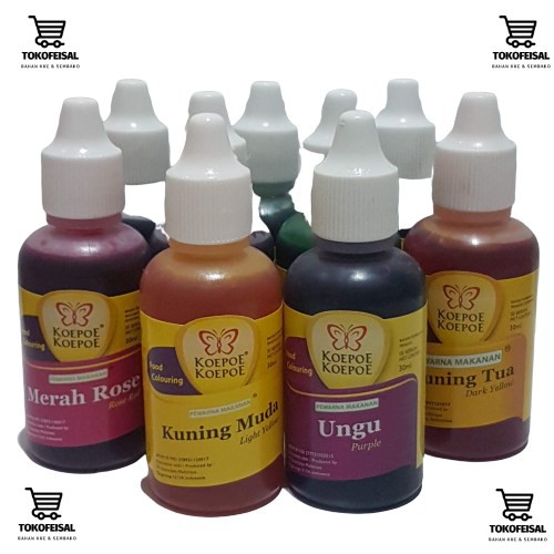 

PEWARNA/FOOD COLOURING Kopoe-Koepoe 30ml