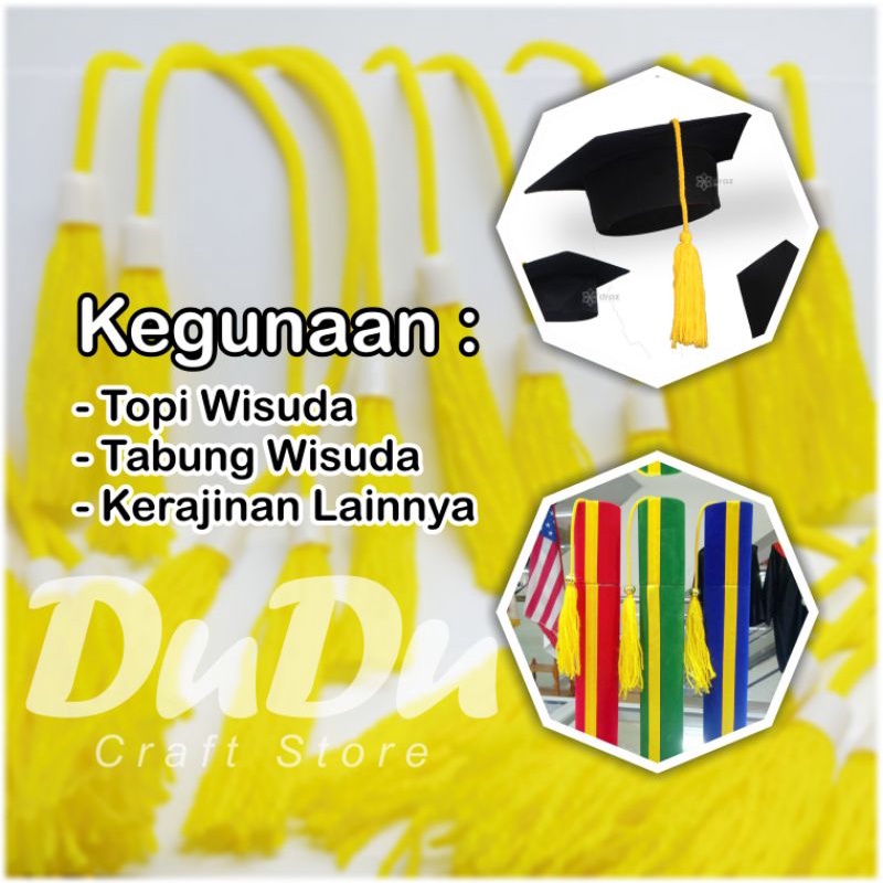Tali Wisuda/Tasel Wisuda/Tali Toga/Rumbai Wisuda/Tali Rumbai Toga/Tasel Rumbai/tali tabung wisuda/ta