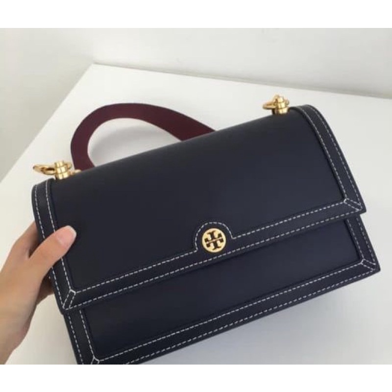 tb t monogram leather