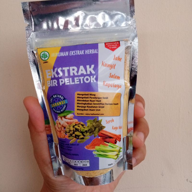 

Ekstrak minuman Herbal Bir Peletok